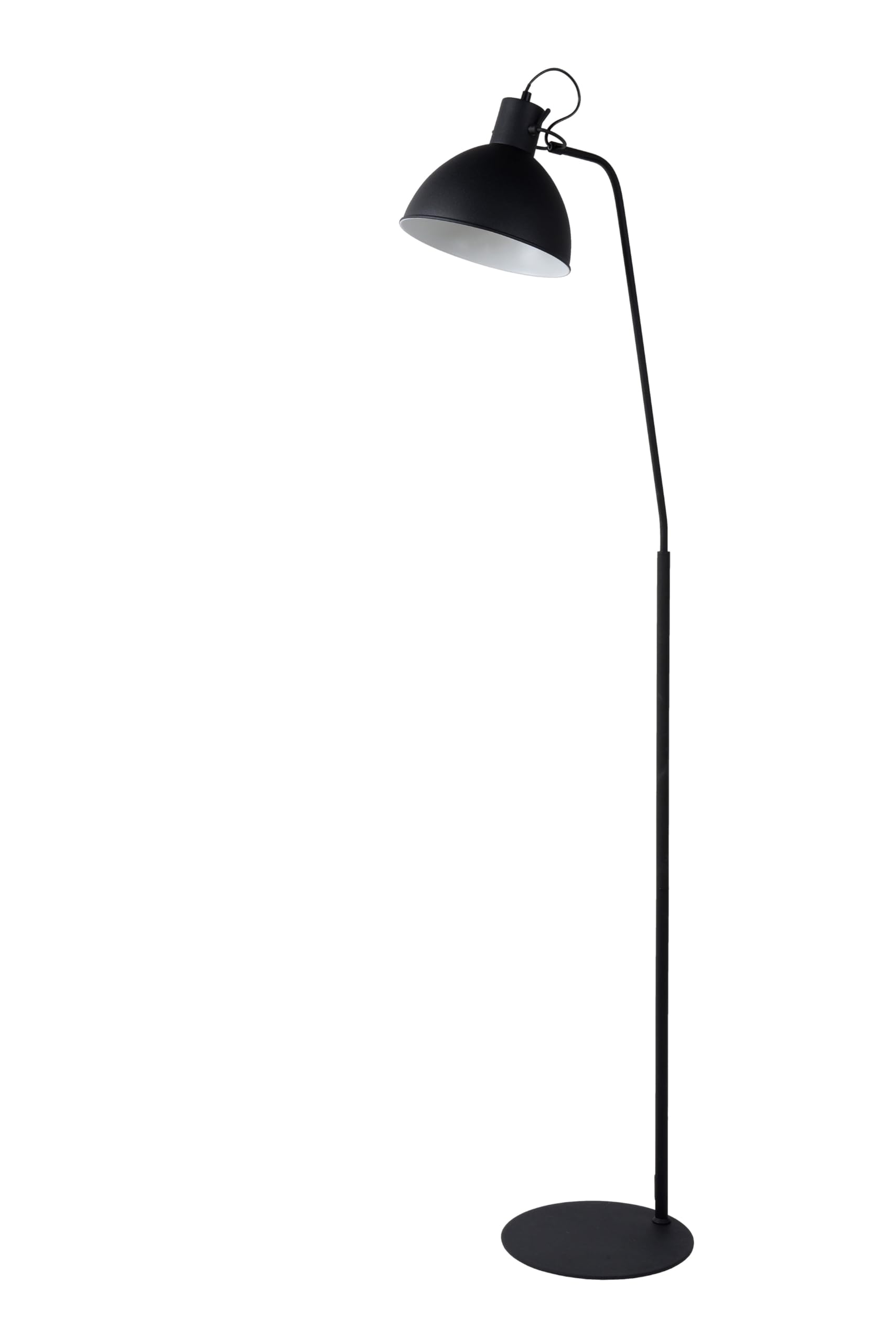 Lucide SHADI - lampa stojąca z lampką do czytania - Ø 28 cm - 1xE27 - czarna