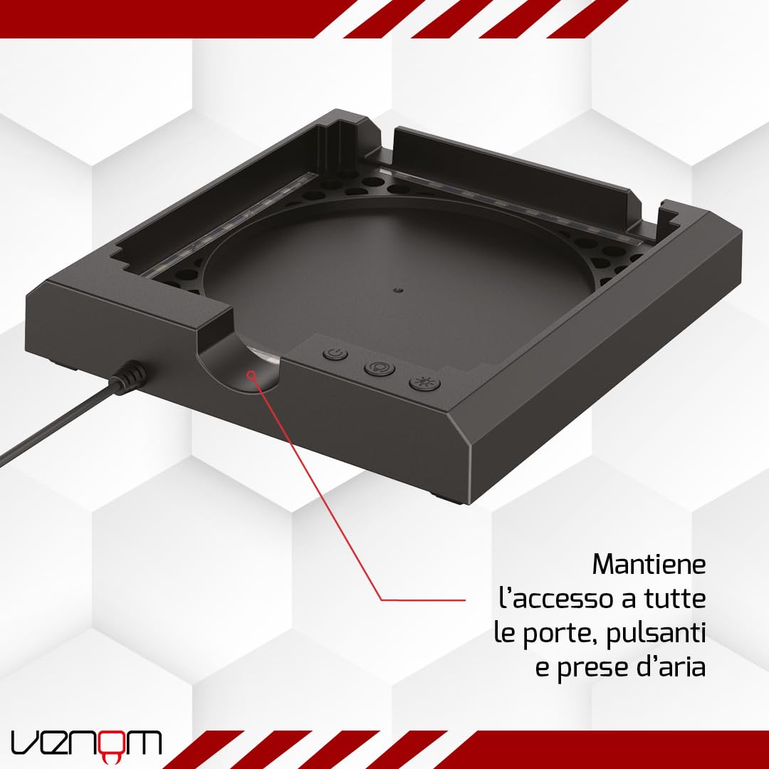 Venom Supporto console illuminato a LED multicolore (Xbox Series X) (Xbox Series X)