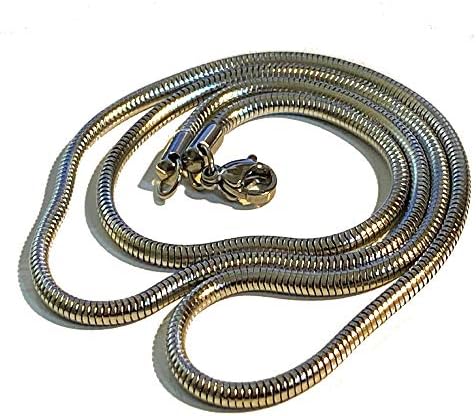 Collana Catenina Uomo Donna Acciaio Inox 45cm Modello Rosario Pallinato Unisex