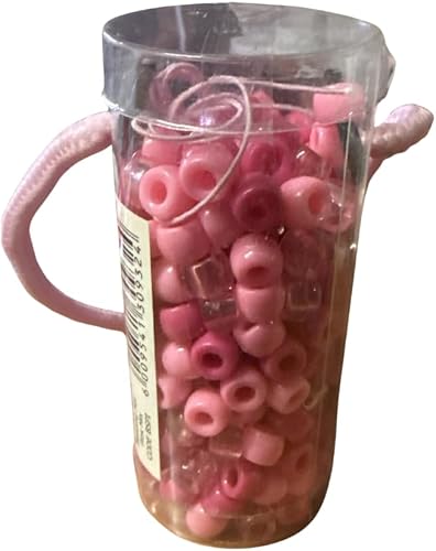 Crazy Crafts Plastic Bead Set for Kids, Holiday Fun and Rainy Day Activities, Ages 3 and Up. Available in Multi Colour, Pink and Purple (Pink)