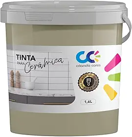 Tinta para Cerâmica Deserto 1,6Kg Base Água Alto Rendimento, Cobertura Extra, Acabamento Fosco e Secagem Rápida para Pisos e Paredes