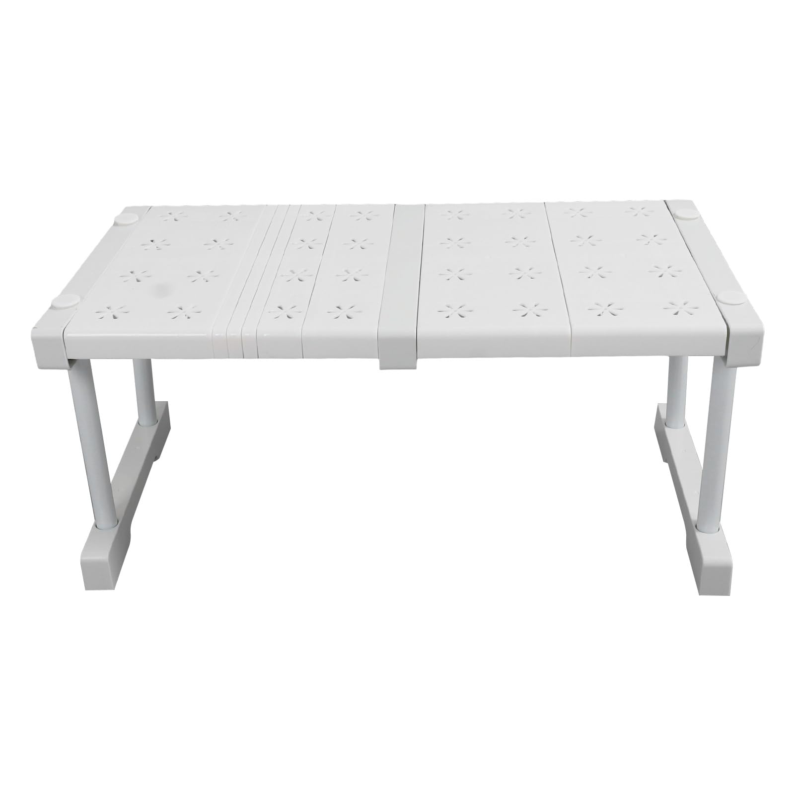 Organizzatore per Guardaroba Regolabile, Ripiano per Armadio Espandibile con Contenitori di Smistamento per Camera da Letto, Bagno, Ufficio, 9,4x8,7 (Lunghezza 37‑48