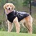 Vivi Bear Hundemantel Grosse Hunde hundemantel wasserdicht Hundekleidung mit Leinenschlaufe weichem Fleece-Nackenschutz geeignet (Black, 5XL)