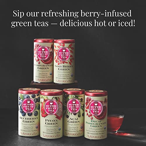 The Republic Of Tea - Pomegranate Green Tea, 250 Tea Bags | Gourmet Tea | Caffeinated Tea #TOP6