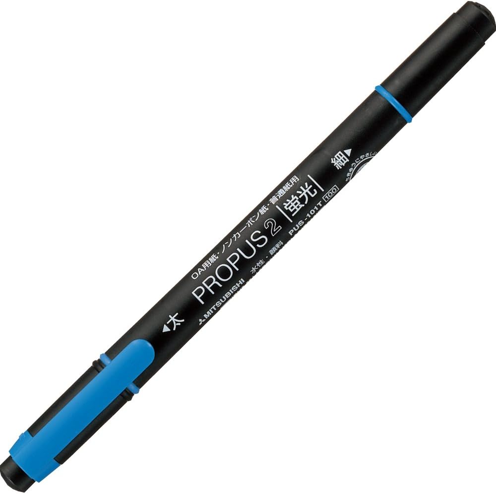 三菱鉛筆 Mitsubishi Pencil Highlighter Propus 2 PUS101TN.48 Sky Blue 10 Count