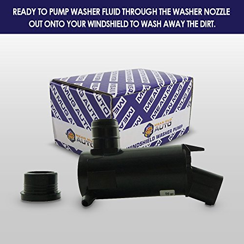 201525-232316F Windshield Washer Pump w/Grommet - Washer Motor Compatible with Hyundai, Kia - Replaces OEM #: 98510-26000, 9851-1C000, 98510-2G000, 98510-1C500 - Thumbnail 7