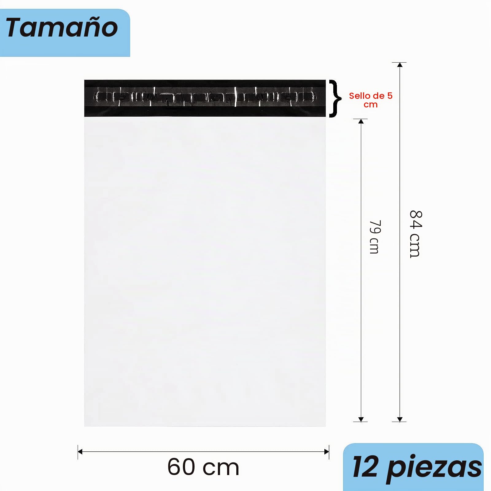 12 piezas Bolsas Envio Vinted Grande,Bolsas para Envíos,Blanco 23“x31” Sobres de Plástico Autoadhesivos Opaco Impermeable,Bolsa de Correo Postal para Embalaje Ropa,Zapatos,Cajas Carton Mudanza