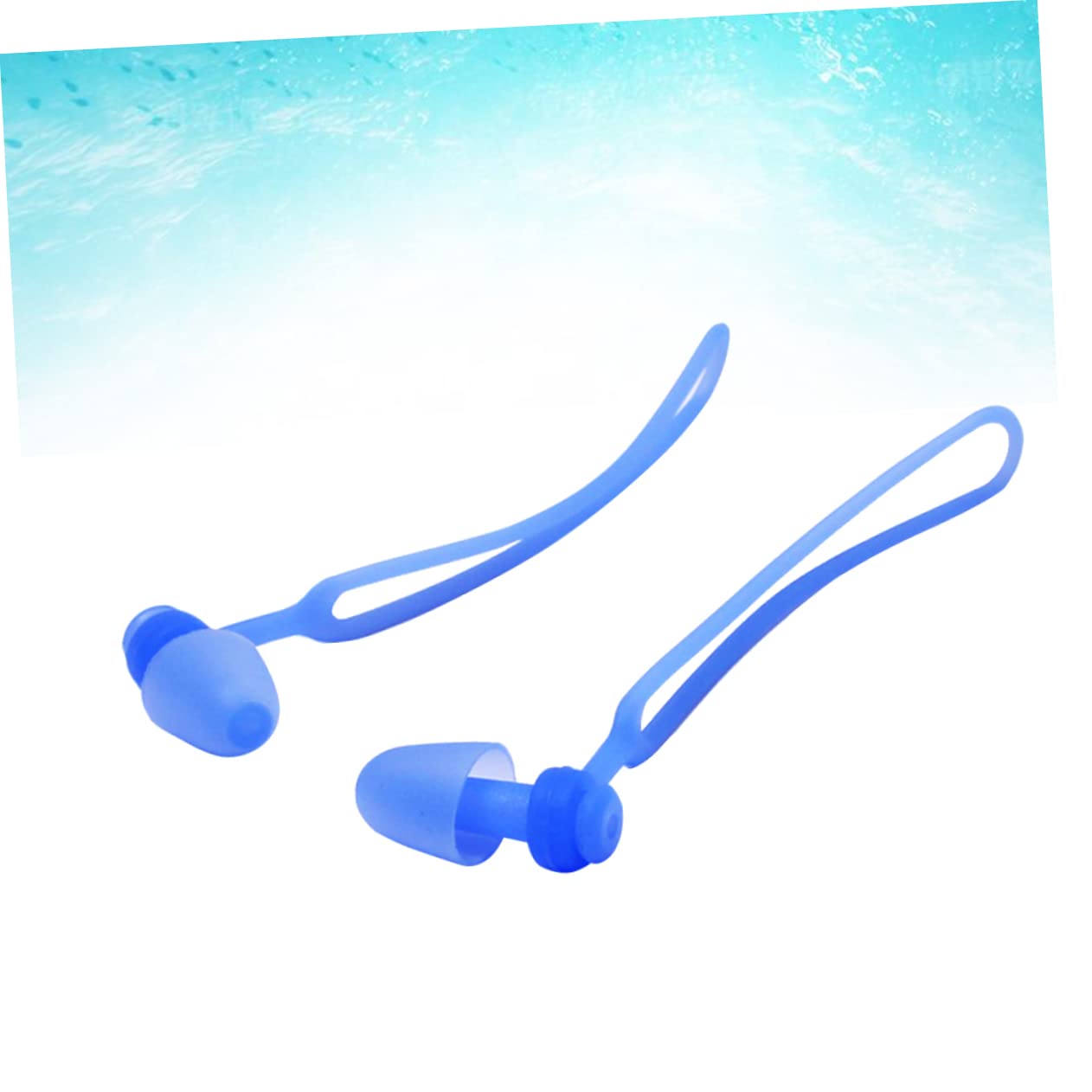KOMBIUDA Silicone Earplugs for Swimming Diving Ear Plugs with Rope for Kids Adults Waterproof Underwater Ear Protection