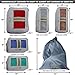 Compression Packing Cubes Travel 6 Set Luggage Organizers w/Wrinkle-Guard (Granite Gray)