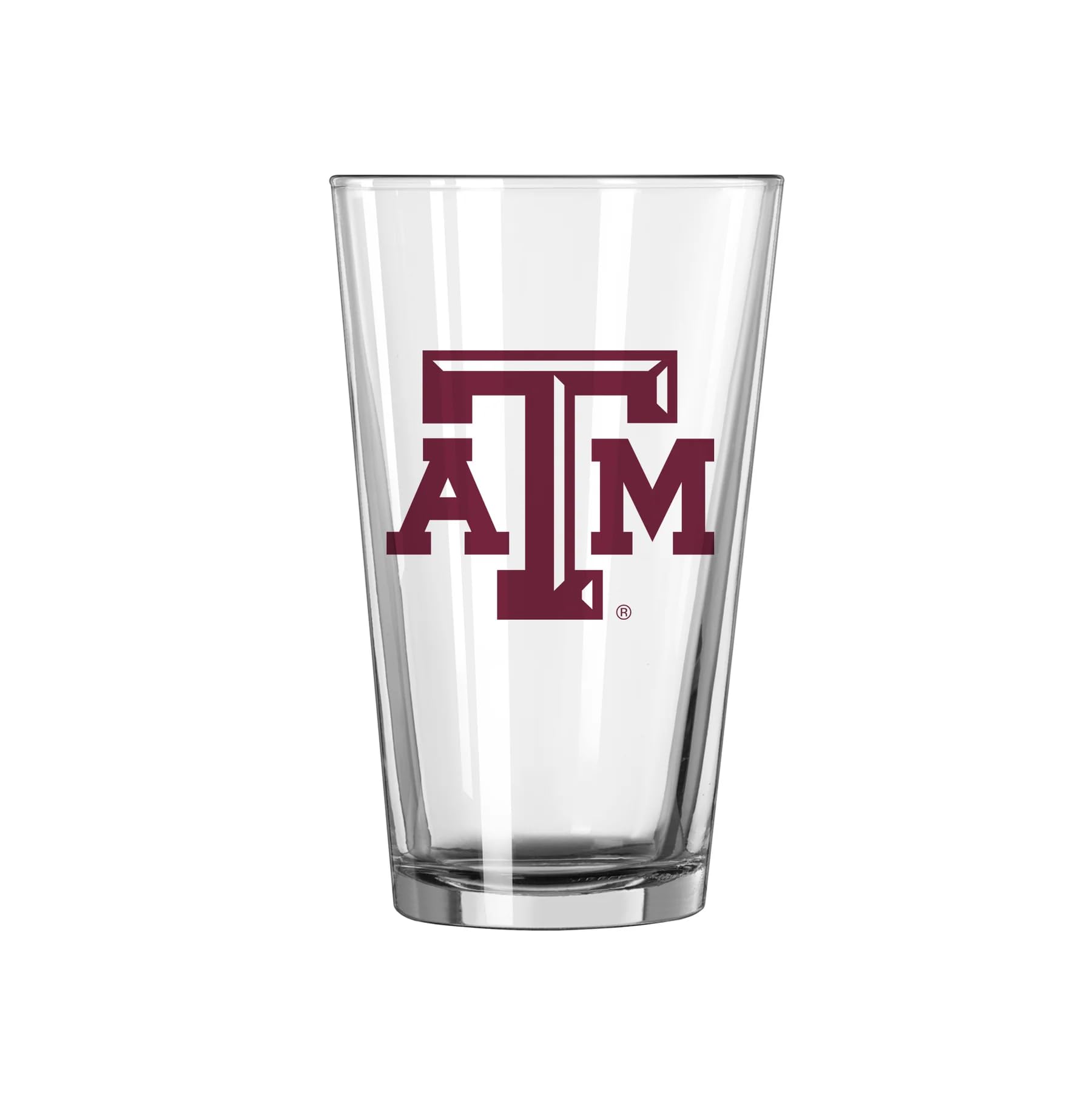 Logo Brands NCAA 16 oz Pint Glass - Durable Glass With Bold Team Color– Chip-Resistant Rim Drinkware For Fans, Tailgates, Home Bars &amp; Everyday Use
