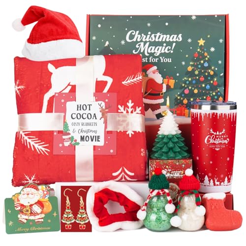 Ithmahco Christmas Spa Gift Basket for Women, Christmas Relaxation Gifts