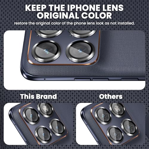 Image of FIRST MART Black Camera Ring Guard Protector for Motorola Edge 70 Fusion | Tempered Glass with Metal Alloy Rings, HD Clear, Scratch Resistant, Case-Friendly | Pack of 1