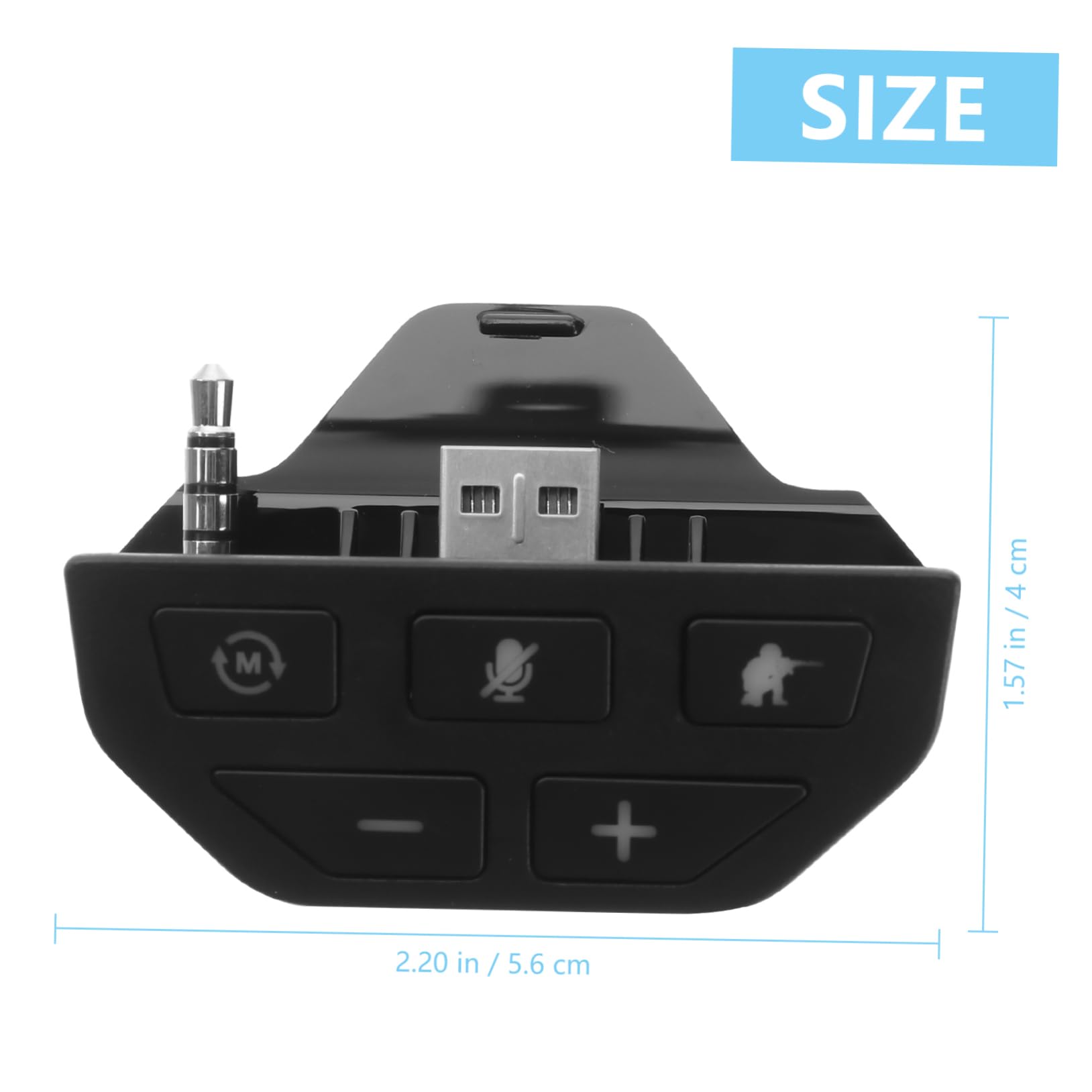 DOITOOL 2stücke Game Controller Headset Adapter Für Kopfhöreranschluss Einfache Chat-audioanpassung Material Kompatibel Mit Meisten Gaming-headsets