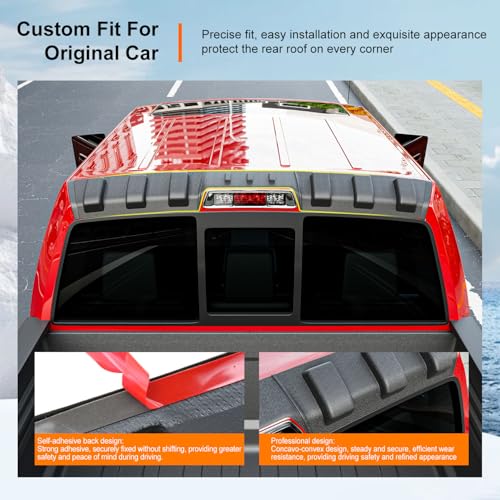 Image of powoq Rear Roof Protector Compatible with 2009-2014 Ford F150 Truck Cab Roof Protector Replacement for 2009-2014 Ford F-150 Accessories
