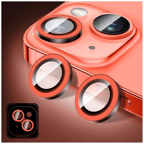 Kucheed Luminous Camera Lens Protector Compatible for iPhone 16e, Bling Noctilucent Tempered Glass Camera Cover Film Stickers, Glow in the Dark Automatic Alignment Alloy Rings