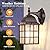 2-Pack Dusk to Dawn Outdoor Lights for House, Exterior Porch Light Fixtures Wall Mount with Photocell Sensor, Oil Rubbed Bronze Wall Lantern, Waterproof Outside Wall Sconce Lighting for Garage,Door