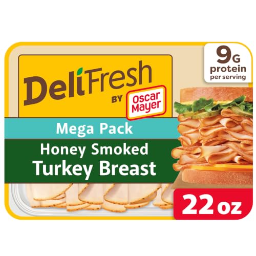Oscar Mayer Deli Fresh Honey Smoked Turkey Breast, 22 oz Mega Pack