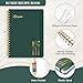 LuBudingJoy Blank Recipe Book to Write in Your Own Recipes. Sprial Hardcover Blank Cookbook, Recipe Journal Hold 150 Recipes(Black Green)