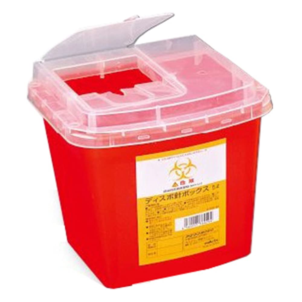 Amazon.co.jp: アズワン ディスポ 針ボックス 赤色 5L 1個 8-7221-43