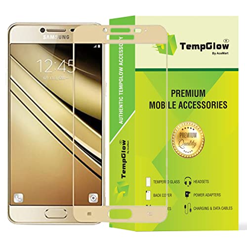 Image of Screen Protector for Samsung Galaxy J7 Prime / J7 Prime 2 (Gold) Tempered Glass Edge-to-Edge 6D Screen Guard With Installation Kit