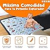MP MARCHPEREIRA -Alfombra Bebe Acolchada Plegable, 128x131cm, Colchoneta para Juegos y Actividades en el Suelo de Algodon, Antideslizante, con Metro y Animales Dibujados, Facil de Limpiar. #1