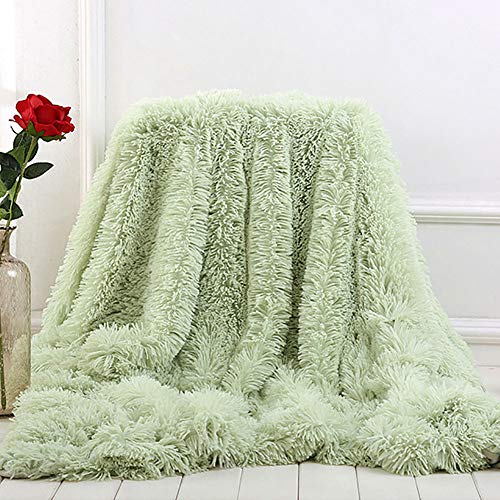Couverture fausse fourrure moelleuse plaid pourpre chaleureux