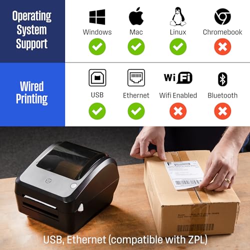 Westinghouse WHTP203E Direct Thermal Label Printer Usb thumb #2