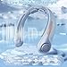 Portable Neck Fan Rechargeable, 5 Speeds, Lightweight, Long Lasting, Battery Operated All-Around Cooling Quiet Personal Fans for Travel, Camping, Birthday Valentines Day Gifts for Women Men Mom Dad