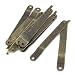 uxcell 98mmx11mm Furniture Box Rotatable Folding Lid Support Hinge Stay 5pcs