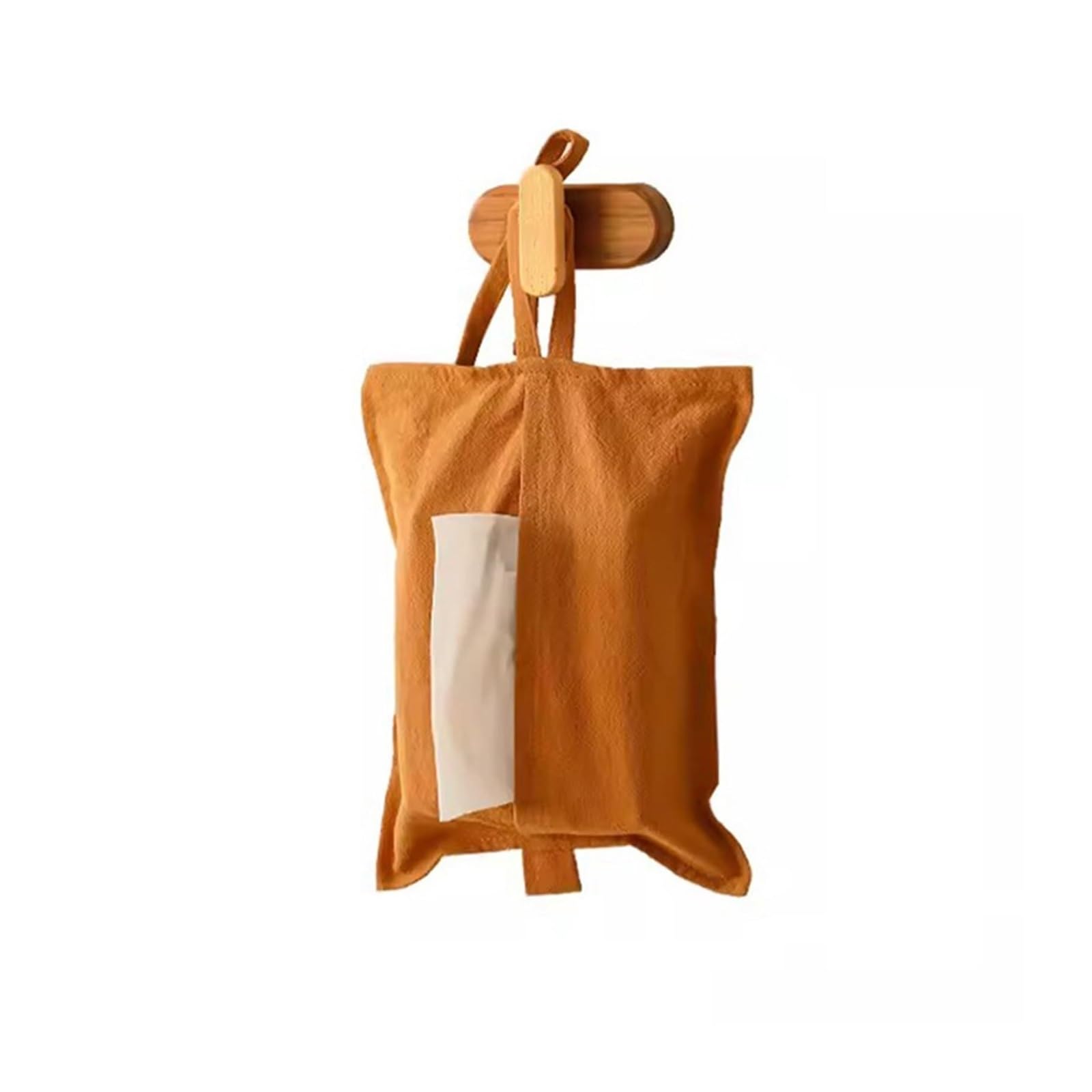 Boîte à mouchoirs murale jaune et porte-tissu rectangulaire pour salle de bain