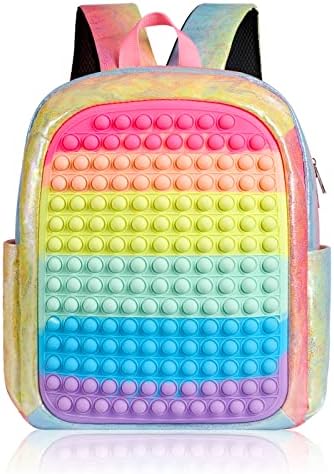 GetWill Pop Backpack for Girls Kids School Backpack, Large Capacity Lightweight Preschool Elementary Kindergarten Kids School Bookbag for Girls Back to School Gifts(14.5L)