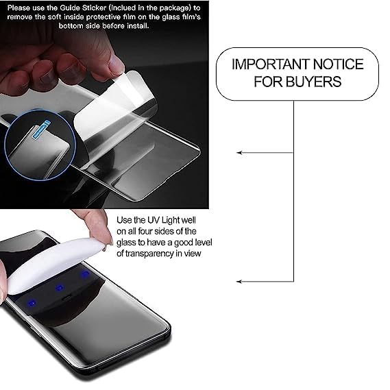 Image of Tempered Glass Screen Protector Compatible For OnePlus 13 R (3D UV) 5G with Edge-to-Edge Protector and with Easy Installation Kit