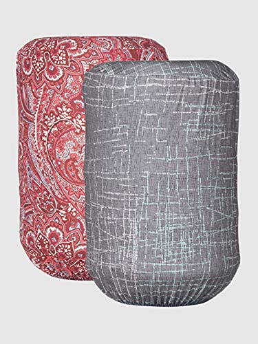 Image of Cortina Printed Water Dispenser Bottle Cover : 20 ltr.Dimesions L*W*H: 45X42X43 Set Size : Two Pc (Pink)