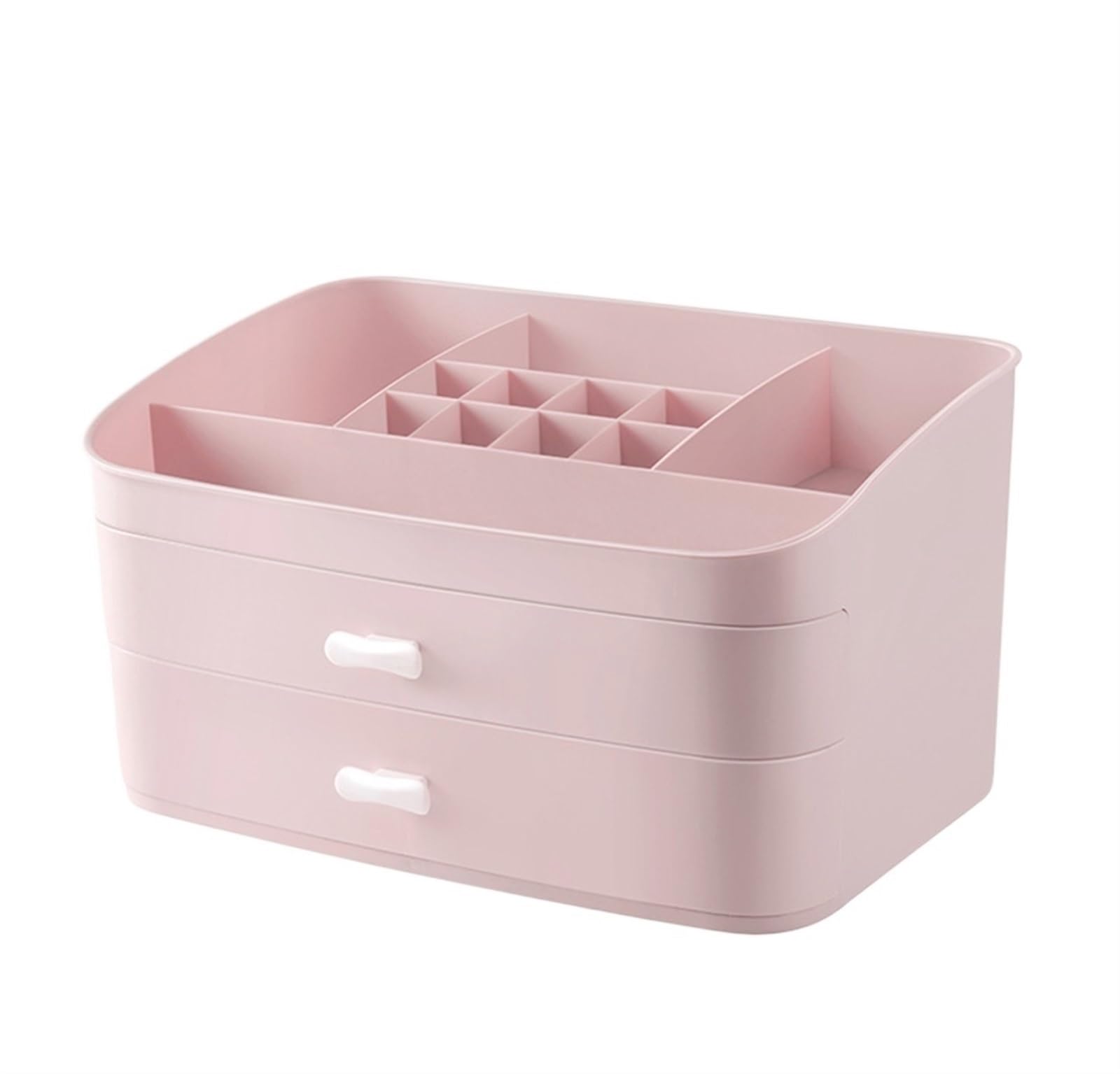 Organizer Trucchi Portatrucchi Scatola portaoggetti per Cosmetici, Orecchini, Collana, Rossetto, Anello, Multistrato e Multifunzionale Porta Trucchi Organizer Bagno(White)