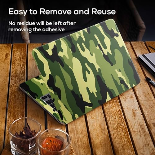 Image of Galaxsia Camouflage /Army Full Body Vinyl Laptop Skin /Sticker /Cover Upto 15.6 Inches Laptops Laminated-Removable-HD Quality Compatible for Hp-Dell-Sony-Lenovo-Asus etc.(15x10 Inches)