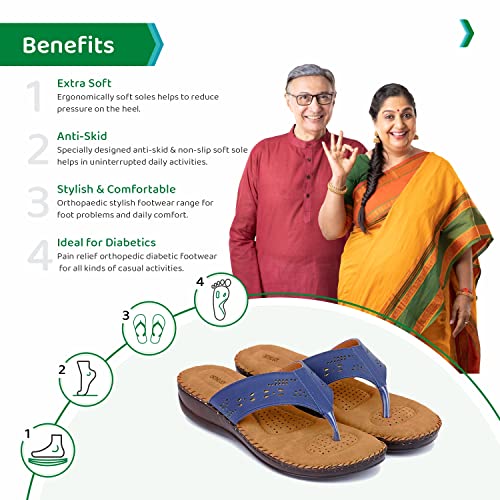 Image of ORTHO JOY Extra Soft Women's Doctor Ortho Slippers /Flip-Flops