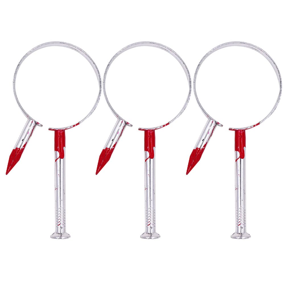 ABOOFAN Halloween Nail through Headband Prank Props with Realistic Blood Effect for Party Costume Accessory Kids and Adults