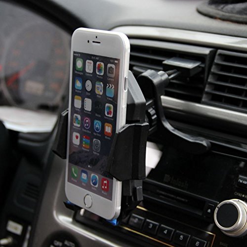 TriEcoWorld Universal teléfono móvil soporte de coche, soporte de coche de purga de aire soporte Cuna 360 Degree rotación compatible con todos los Smartphones, iPhone y todos los Android teléfono