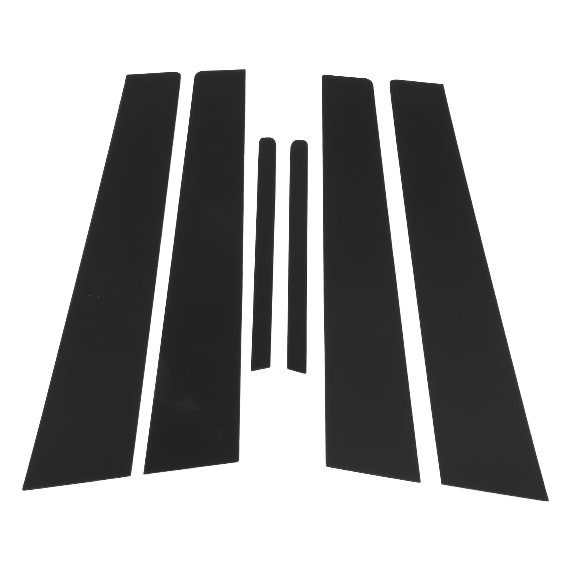 VekAuto 6 Pcs Door Pillar Window Trim for Kia Forte K3 2014-2018 Black Front Rear Left Right Anti Scratch Sticker Pillar Posts Door Outer Exterior