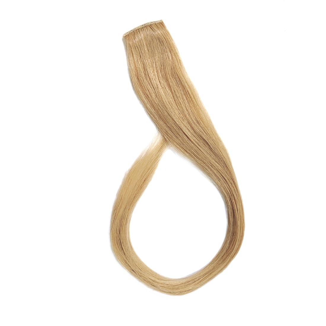 CADENZAHAIR 100% Human Hair One Clip-in Colored Highlight Streak | Ready-to-Use Funky Hair Extension Strand | Natural Soft Real Hair Clip Streaks | Quick Blonde Color Highlights Without Damage (1pc)