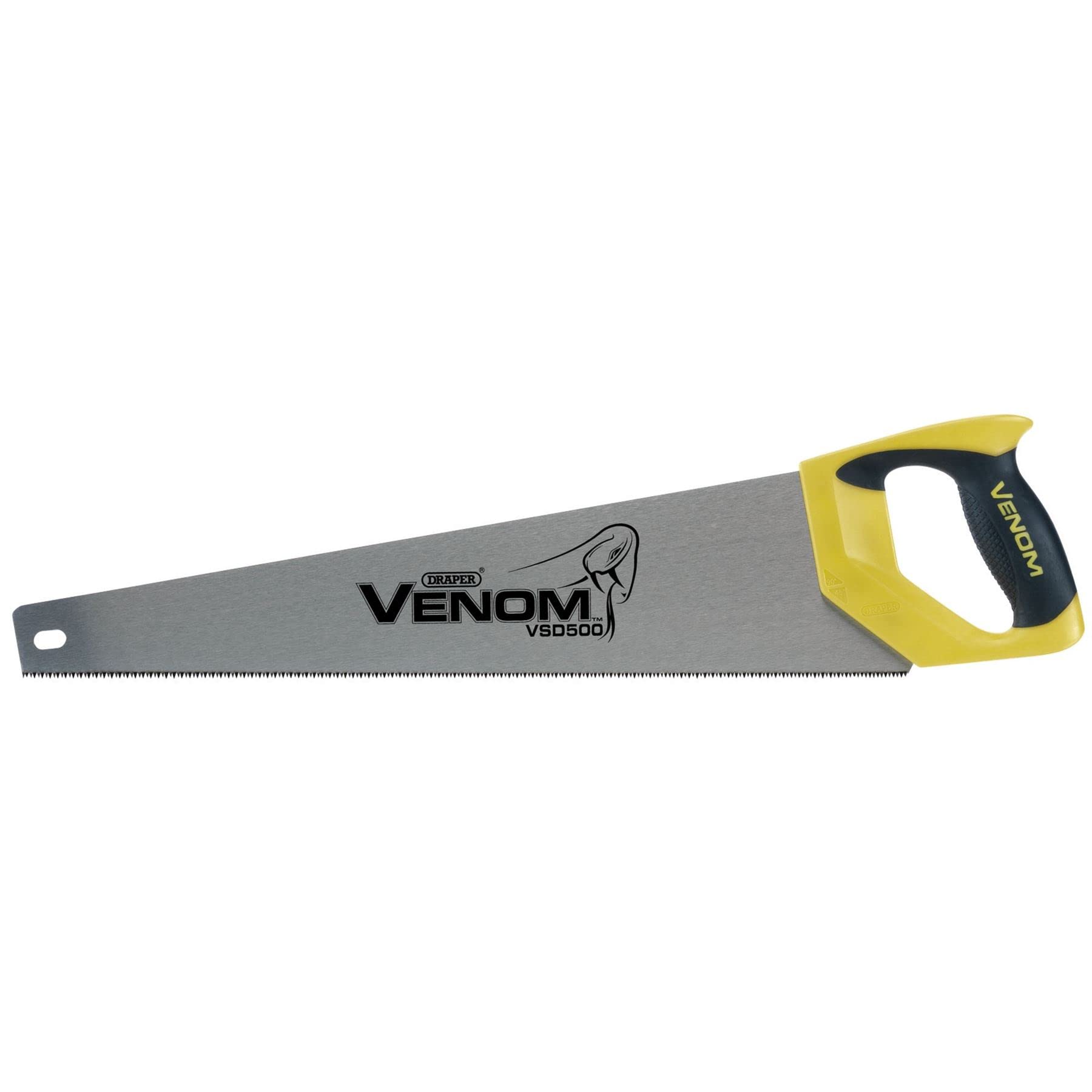 Draper Venom 82195 Second Fix Double Ground Handsaw (500 mm), Yellow
