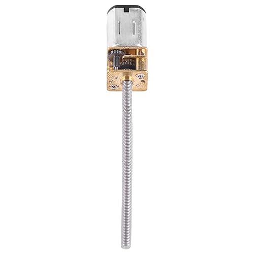 Miniatura 5 de DC 6V Mini Micro Electric Gear Motor with High Speed Range 30 to 500 RPM, 55mm Long Output Shaft and M3 Threaded Rod (6V 60 RPM)