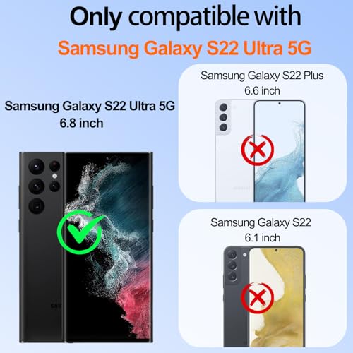 Coque Samsung S22 Ultra vert clair avec protège-écran et anneau - 2