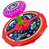 Ocean Twister 360° Sit Twist Spin Classic Spinning Kids Toy Activity Toy for Toddlers Ages Over 18 Months 2 3 4 5 Birthday for Boy Girl Indoor or Outdoor Larger Chassis More Stable and Safer (Red)