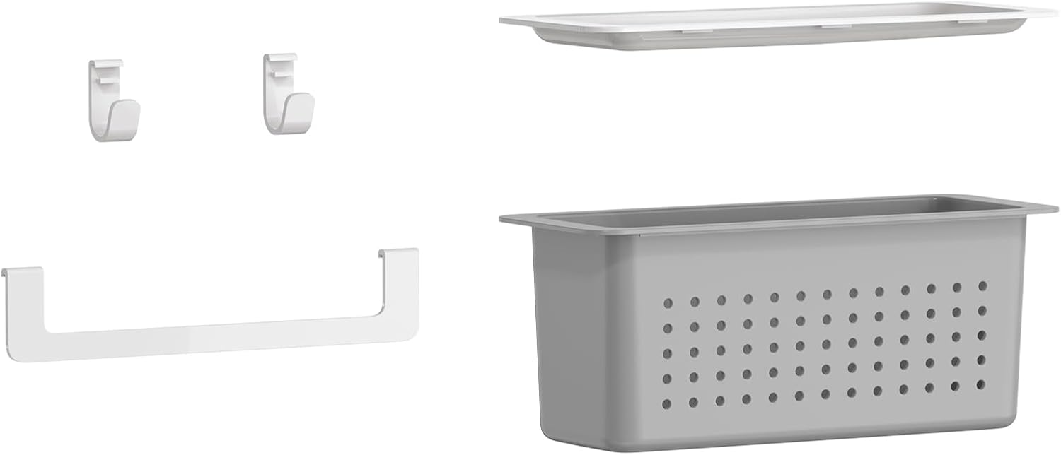 American Standard 7194000.020 Aspirations Shelving 5-Piece Accessories Kit, White