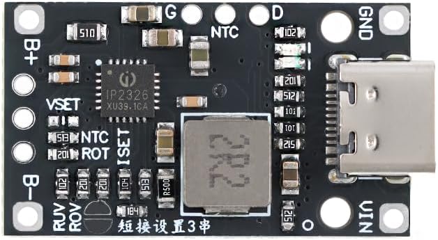 10Pcs 2S Lithium Battery Charging Boost Module with Type-C Input, 15W DC-DC Step Up Charger Board 8.4V Output 1.5A with Indicator and Protection Circuit image 4