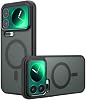 Funda magnética para Xiaomi 17Pro Max/17/17Pro, protección contra caídas con airbag en cuatro esquinas, acabado mate anti-amarillento (17Pro) negro 1