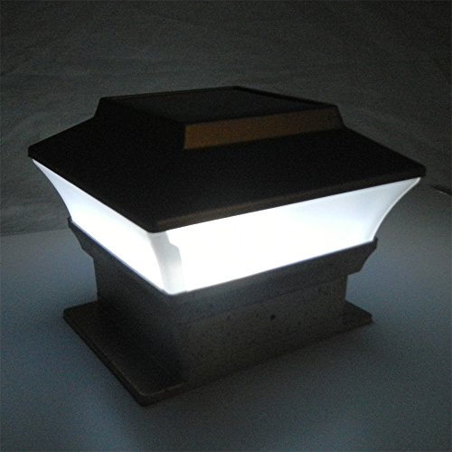 iGlow 12 Pack Copper Outdoor Garden 4 x 4 Solar LED Post Deck Cap Square Fence Light Landscape Lamp Wood Bronze