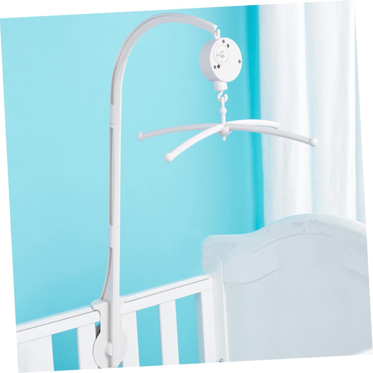 1juego Móvil Musical Para Cuna Soporte Decoración Sensorial Para Bebés Instalación Sencilla Compatible La Mayoría Camas De Niño Niña Para Estimulación Temprana y De Shower