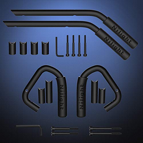 Image of Nilight Front Rear Grab Handles Roll Bar Grip for 2007-2018 Wrangler JK | JKU Sports Sahara Rubicon & Unlimited 2007 2008 2009 2010 2011 2012 2013 2014 2015 2016 2017 2018